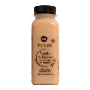 Vanilla & Baobab Cultured Almond Drinking Yoghurt [6 x 250ml]